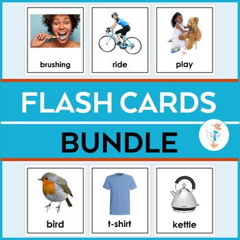 Preview of Vocabulary Photo Flash Cards BUNDLE Speech Therapy/Special Ed/Autism| ESL