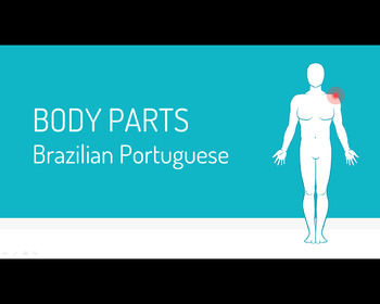 Preview of Flash Cards - Body parts in Brazilian Portuguese