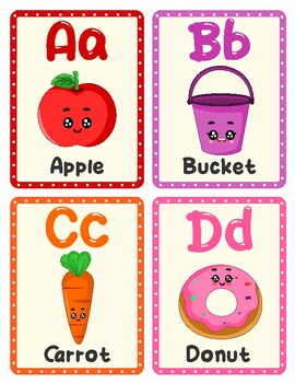 Preview of Flash Cards Bundle For Kids - Flashcards Alphabet, Animals, Feelings, Fruits...