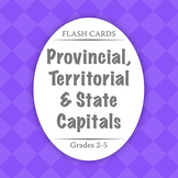 Flash Cards: COMBINED Capitals - Bundle - Distance Learning