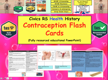 Preview of Flash Cards - Contraception types  - Revision Activity Sex education