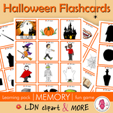 HALLOWEEN Flashcards, easy prep! Play memory and have fun.