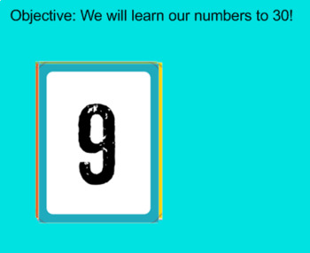 Preview of Flash Cards - Numbers to 30