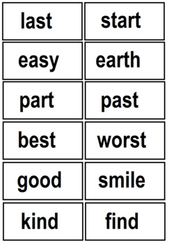 Preview of Flash Cards Sight Words 12 Dolch Words
