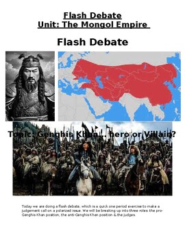 Preview of Flash Debate- Genghis Khan: Hero or Villain?