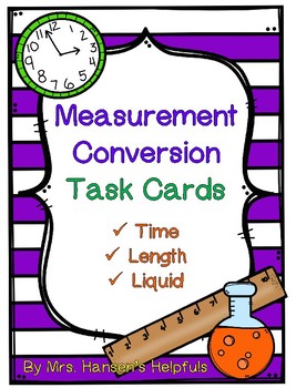 Preview of Measurement Conversion Task Cards