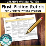 Flash Fiction RUBRIC for High School Creative Writing, EDITABLE