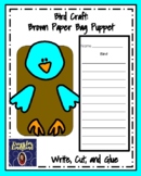 Bird Craft, Writing Prompt: Puppet for Literacy Center Activity