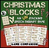 Christmas Blocks: A Speech Therapy UN-Stacking Game! (game