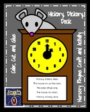 Hickory Dickory Dock Nursery Rhyme Craft with Letter Hunt 