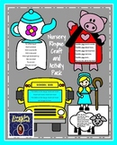 Nursery Rhyme Craft & Activity Bundle: Bo Peep, Piggy, Tea