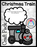 Christmas Train Craft Activity, Drawing Prompt for Centers