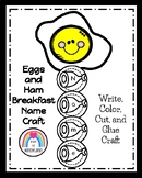 Eggs and Ham Name Craft for Breakfast Literacy Centers or 