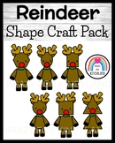 Reindeer Shape Craft for Kindergarten Math Activity at Chr