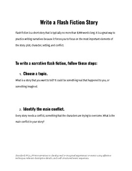 Preview of Flash Narrative Writing