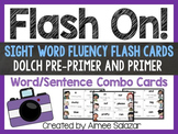 Pre-Primer and Primer Dolch Sight Word/Sentence Flash Cards