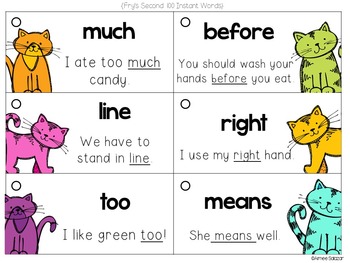 Fry S First 300 High Frequency Words And Sentence Flash Cards Tpt