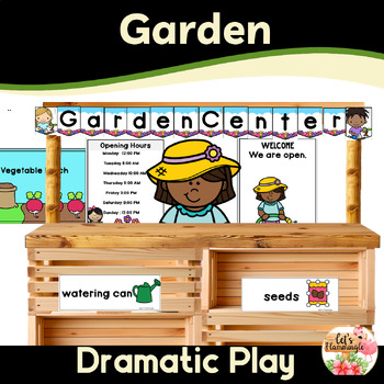Preview of Gardening Center Spring Plants April Dramatic Play Center Printables