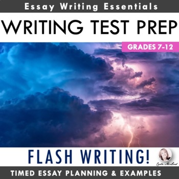 Preview of ELA Writing Test Prep - Flash Writing Essay Planning & Modeling Activity