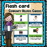 Flash card Community Helpers Careers. Exploration School C