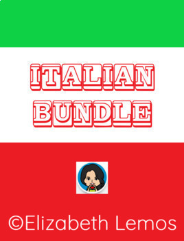 Preview of Flash cards & Activities in Italian - BUNDLE (50 products)