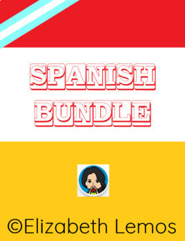 Preview of Flash cards & Activities in Spanish - BUNDLE (48 products)