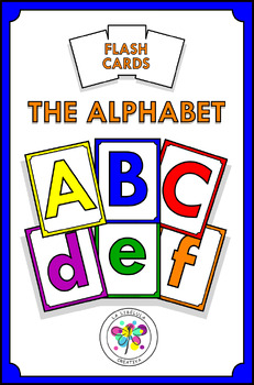 Preview of Flash cards The Alphabet Spanish version ABC Color Cut Letters