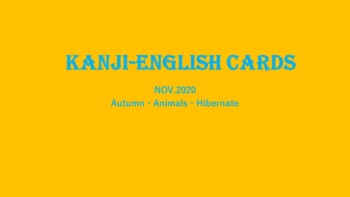 Preview of Flash cards for words in Tokyo NOV 2020