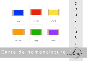 Preview of Flash cards_Les couleurs_COLORS_FRENCH_SCRIPT MAJUSCULE