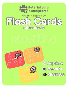 Preview of FlashCards Plastilina
