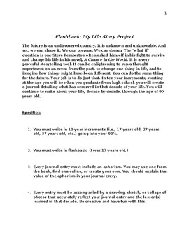 Preview of Flashback: My Life Story Creative Writing Assignment and Project