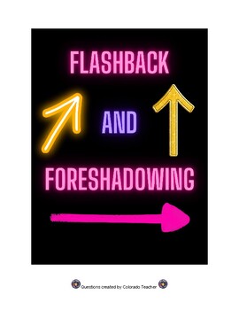 Preview of Flashback/Foreshadowing Quiz/ Formative Assessment