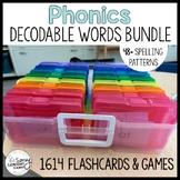 Flashcard Decodable Words Bundle - Fluency Practice & Games SOR