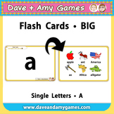 ABC Phonics Flashcards (letters/ big)