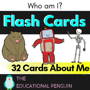 Preview of All About Me Flash Cards