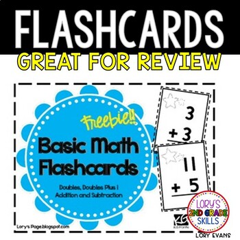 Preview of Flashcards Basic Math  FREEBIE