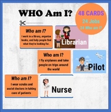 Flashcards Community Helpers :Who Am I? Game of Jobs