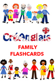 Flashcards - Family - CreAngais - original artwork - no clipart