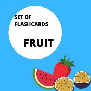 Preview of Flashcards "Fruits"+AUDIO