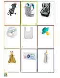 Flashcards - Les accessoires de bébé