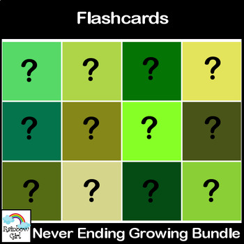 Preview of Flashcards Never Ending Bundle