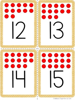 Flashcards: Numbers 1-20 {with dots} by Chalkboard ...