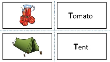 Preview of Flashcards--Phonics words- Letter T U V W X Y Z