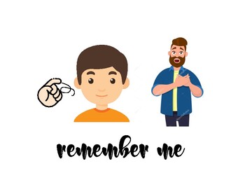 Preview of Flashcards - Remember me - Gestures - Halloween