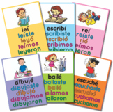 Flashcards SPANISH Simple Past Verbs - Printable - Verbos 
