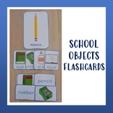 Flashcards School Objects Bundle