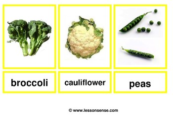 Preview of Flashcards Vegetables