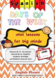Days of the week in Spanish (flashcards & worksheets)