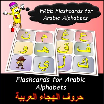 Preview of Flashcards for Arabic Alphabets