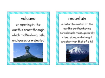 Landform - Easy Science  Landforms, Earth surface, Science flashcards